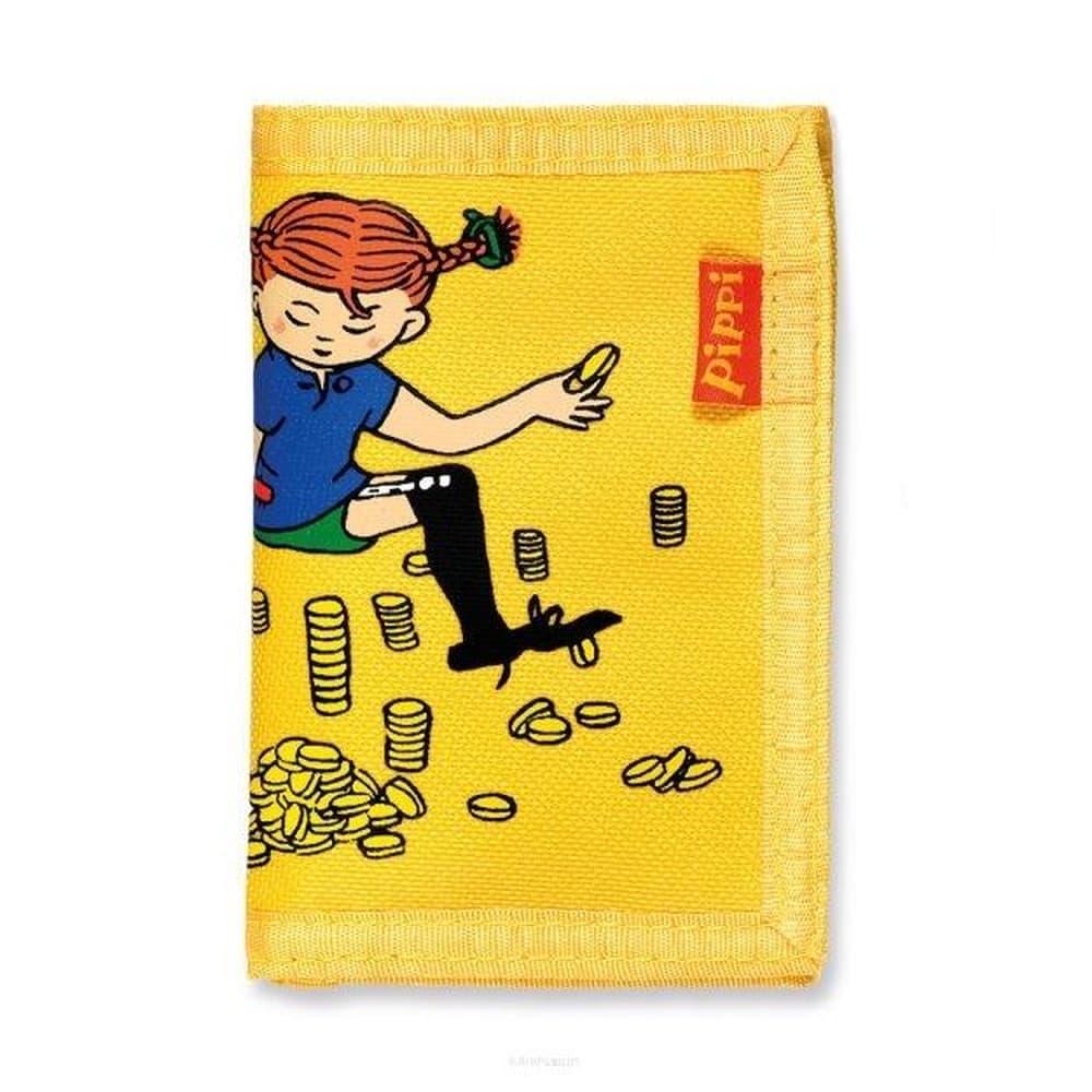 Pippi Langstrumpf Portfel Dziecięcy Żółty