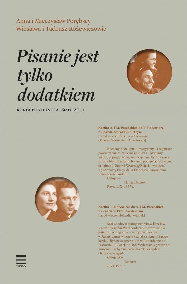 Pisanie jest tylko dodatkiem. Korespondencja 1946-2011 - ksiazka