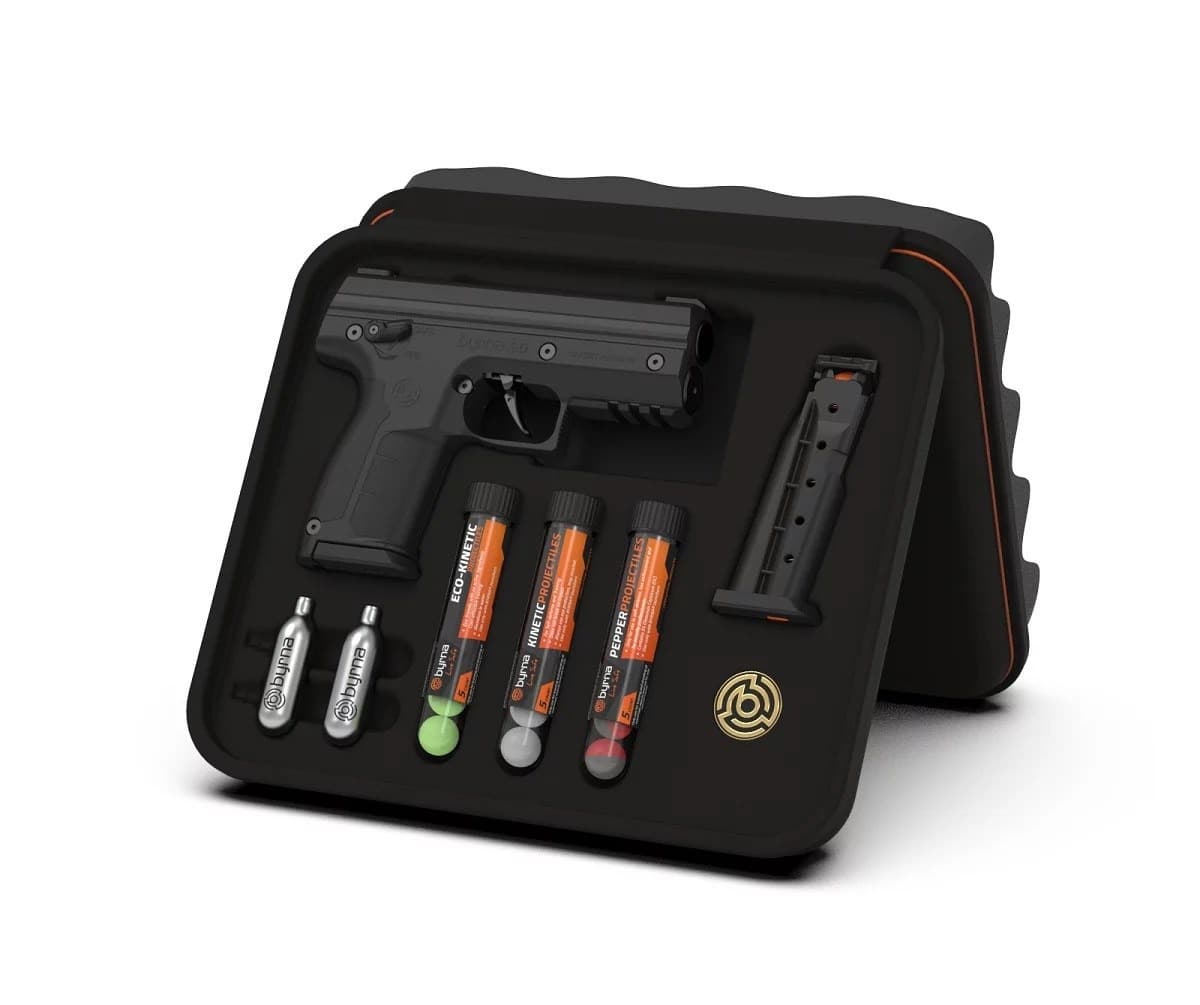 Pistolet na kule gumowe i pieprzowe Byrna SD Black kaliber .68 CO2 8g