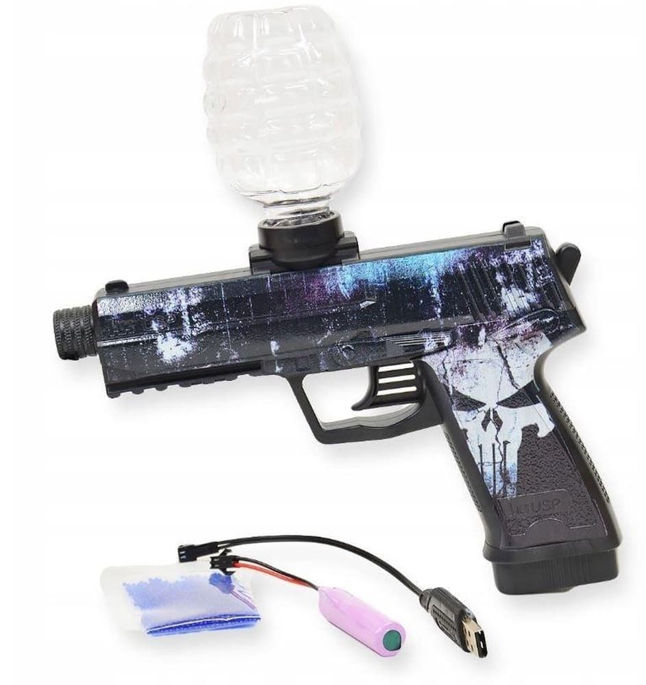 Pistolet na Kulki Żelowe z Ładowarką do Zabawy