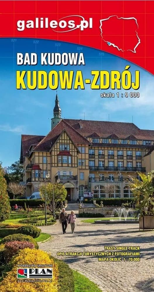 Plan miasta Kudowa-Zdrój 1:9 000