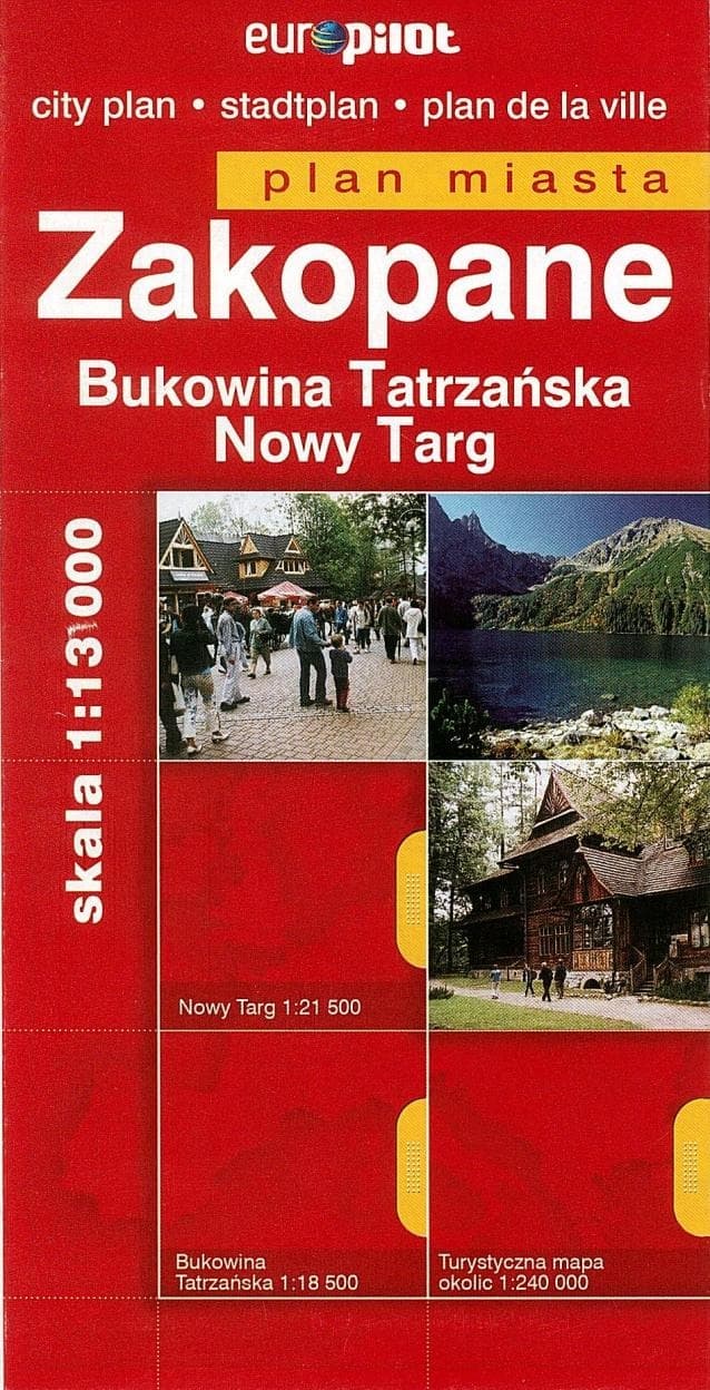 Plan miasta Zakopane, praca zbiorowa, wydanie EuroPilot