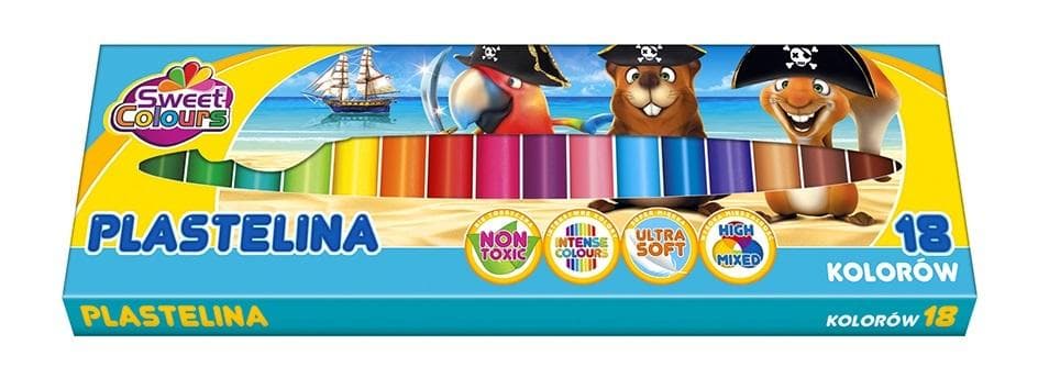 Plastelina neonowa 6 kolorów, dla dzieci