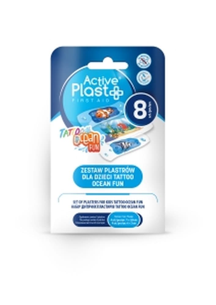 PlPlast plastelina dla dzieci 8 kolorów z tatuażami