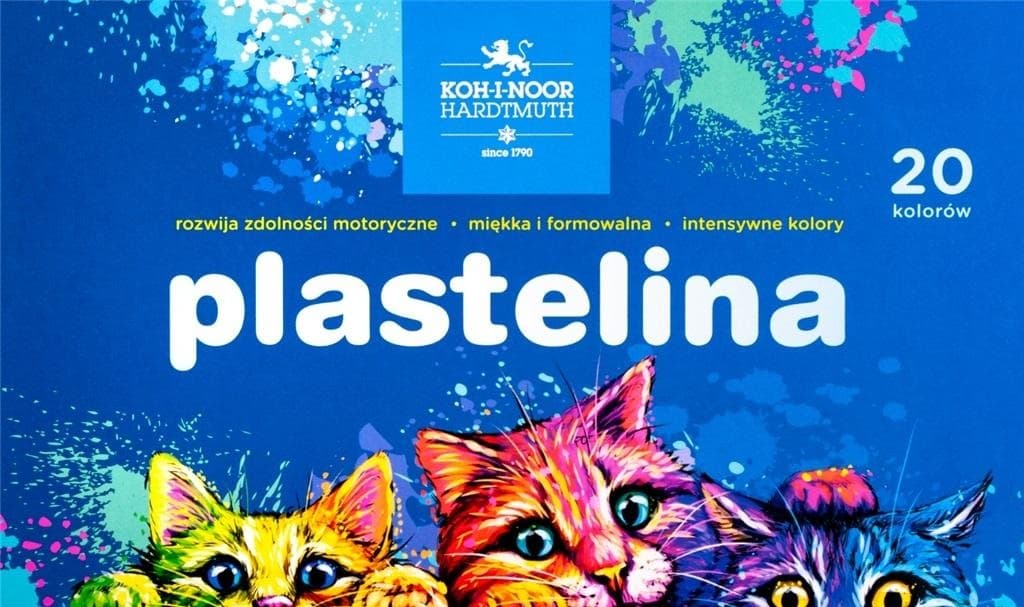 Plastelina Kotki 400g 20 kolorów