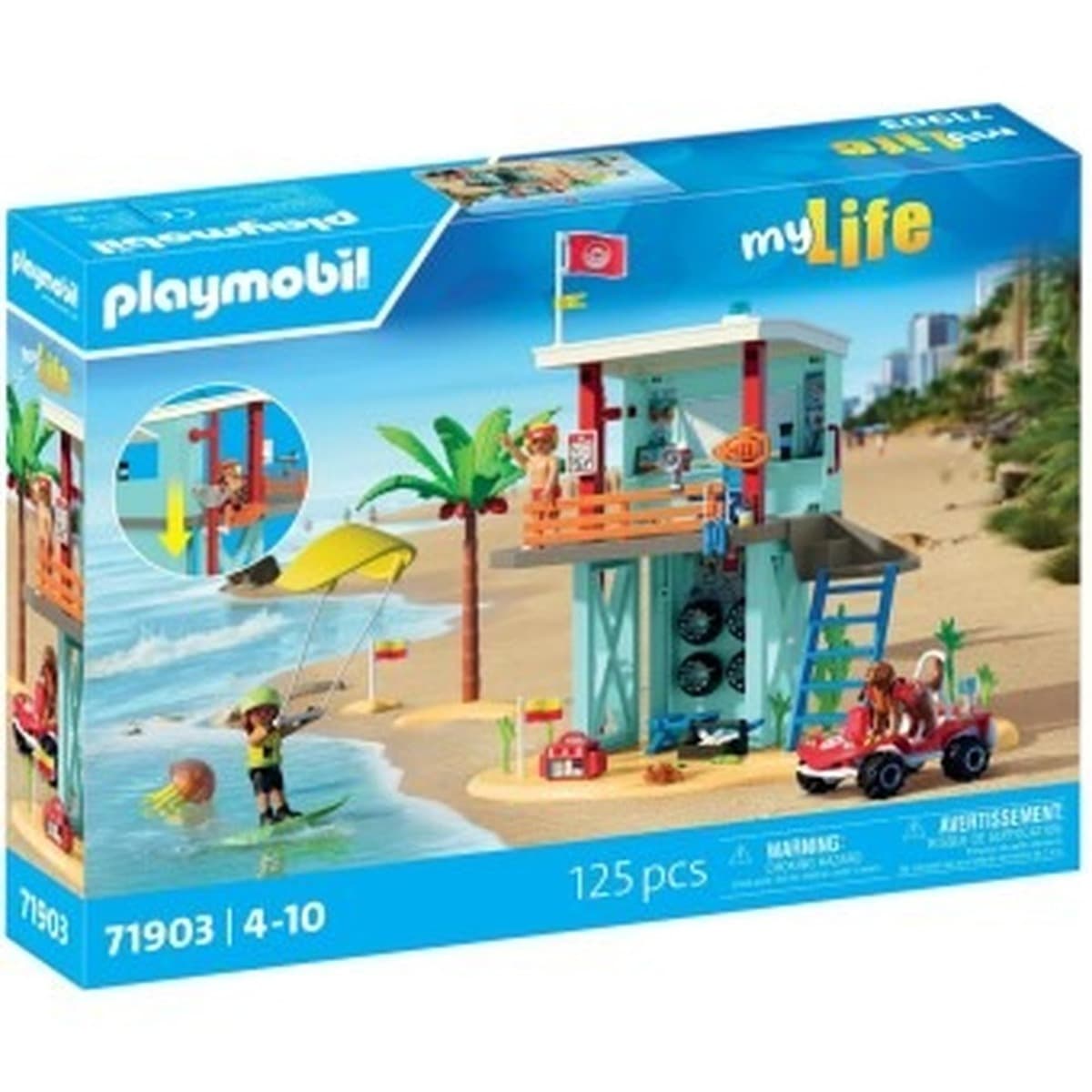 Playmobil 71903 Wieża ratownicza i plażowy samochód buggy