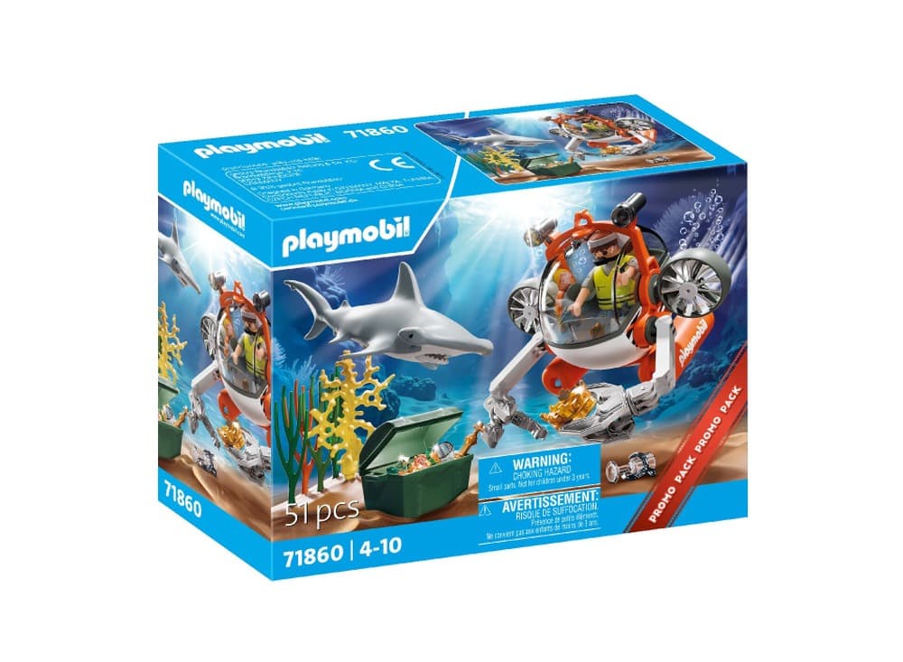 Playmobil 71860 Poszukiwania skarbu łodzią podwodną