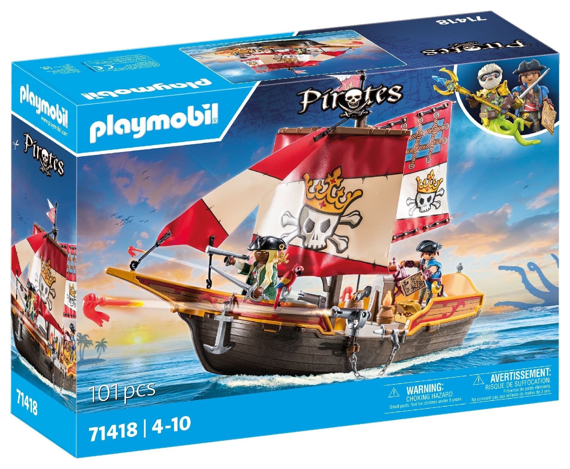 Playmobil Statek piracki 71418