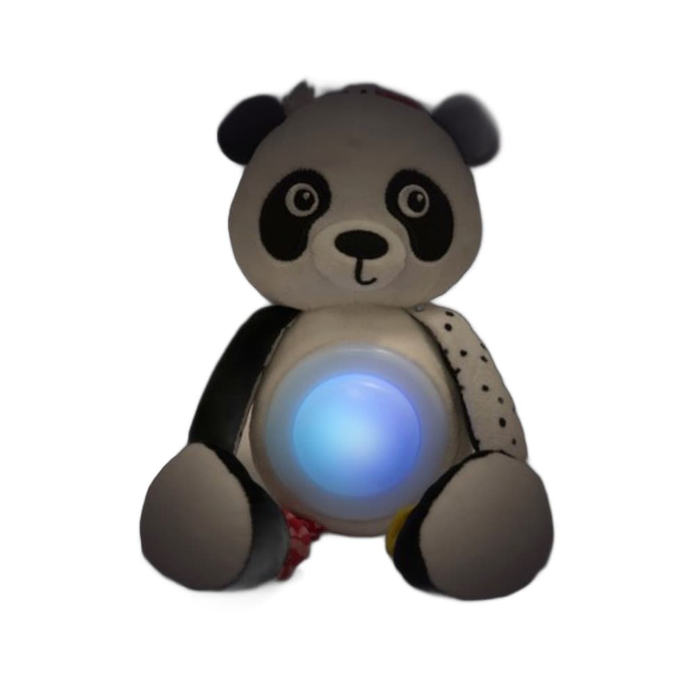 Canpol babies Pluszowa panda z zawieszką, pozytywką i lampką BabiesBoo