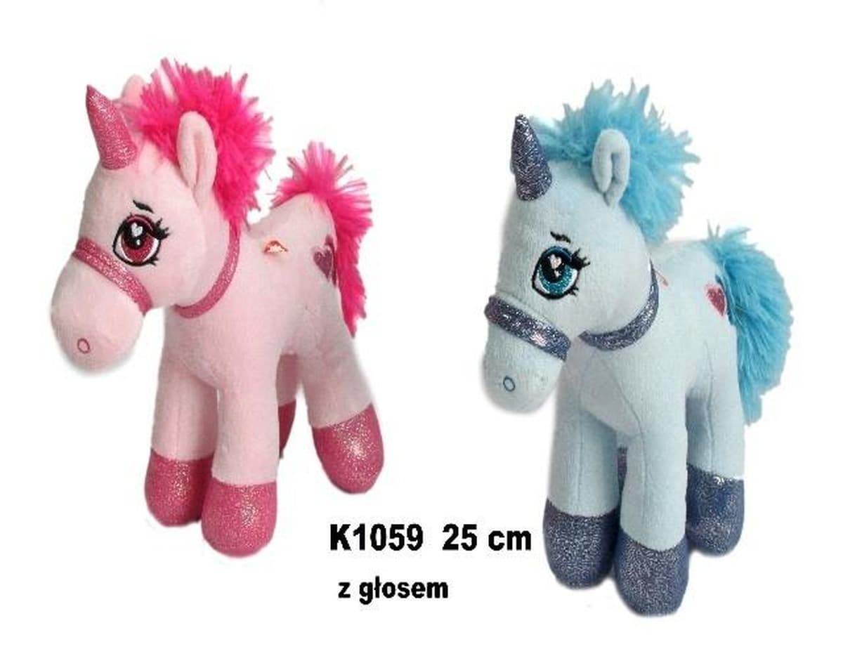 Pluszowy jednorożec 25 cm - mix kolorów