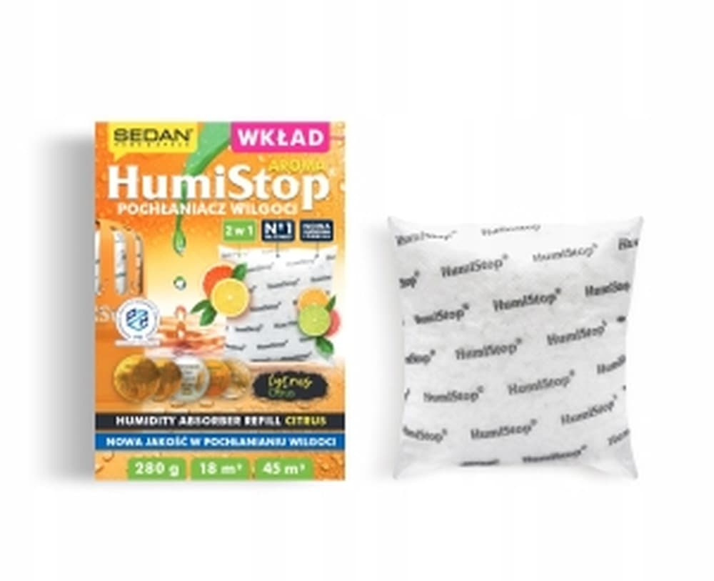 Pochłaniacz wilgoci Humistop do 18m2 Cytrynowy