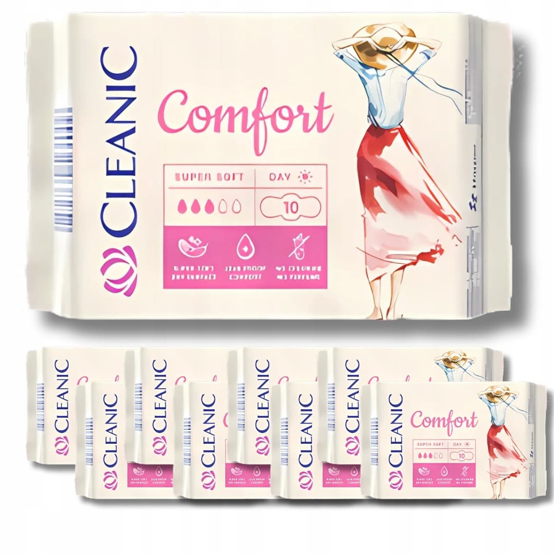 Podpaski higieniczne Comfort Super Soft Cleanic 10 sztuk
