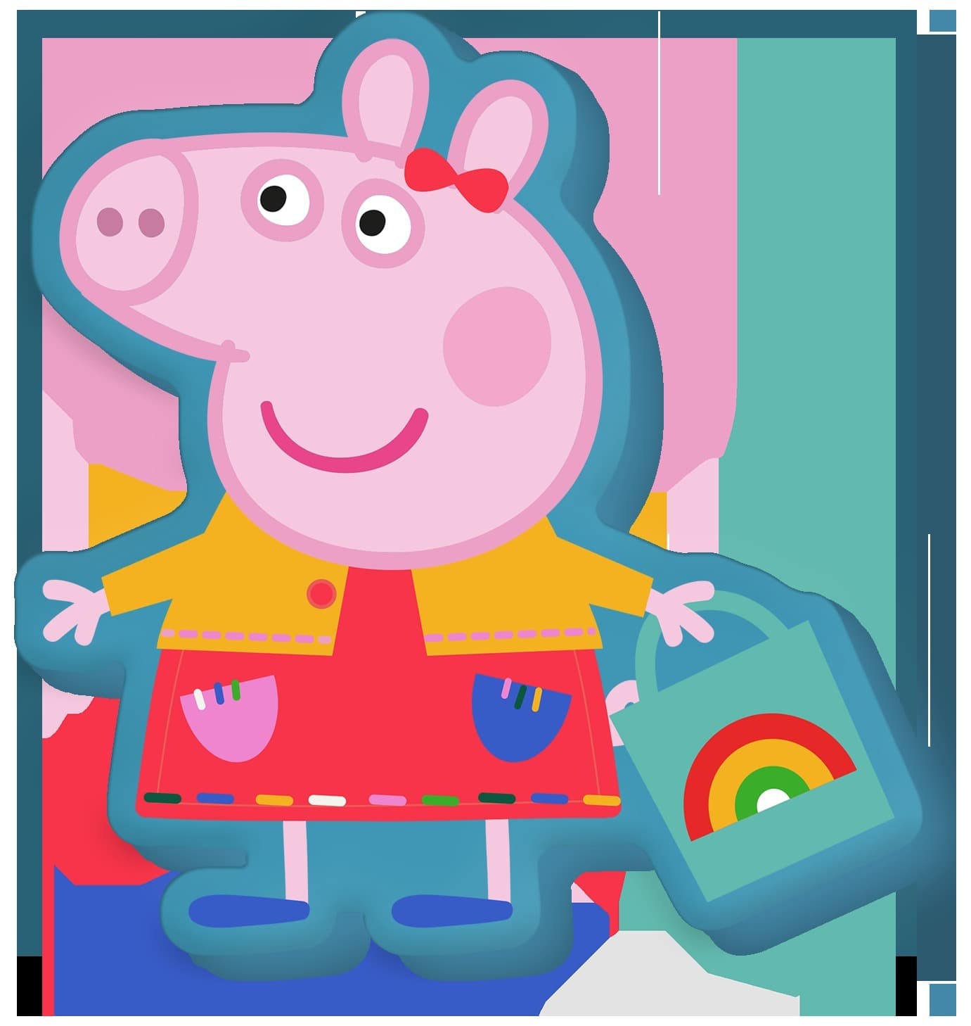 Poduszka Peppa Pig dla dzieci 30x30 cm