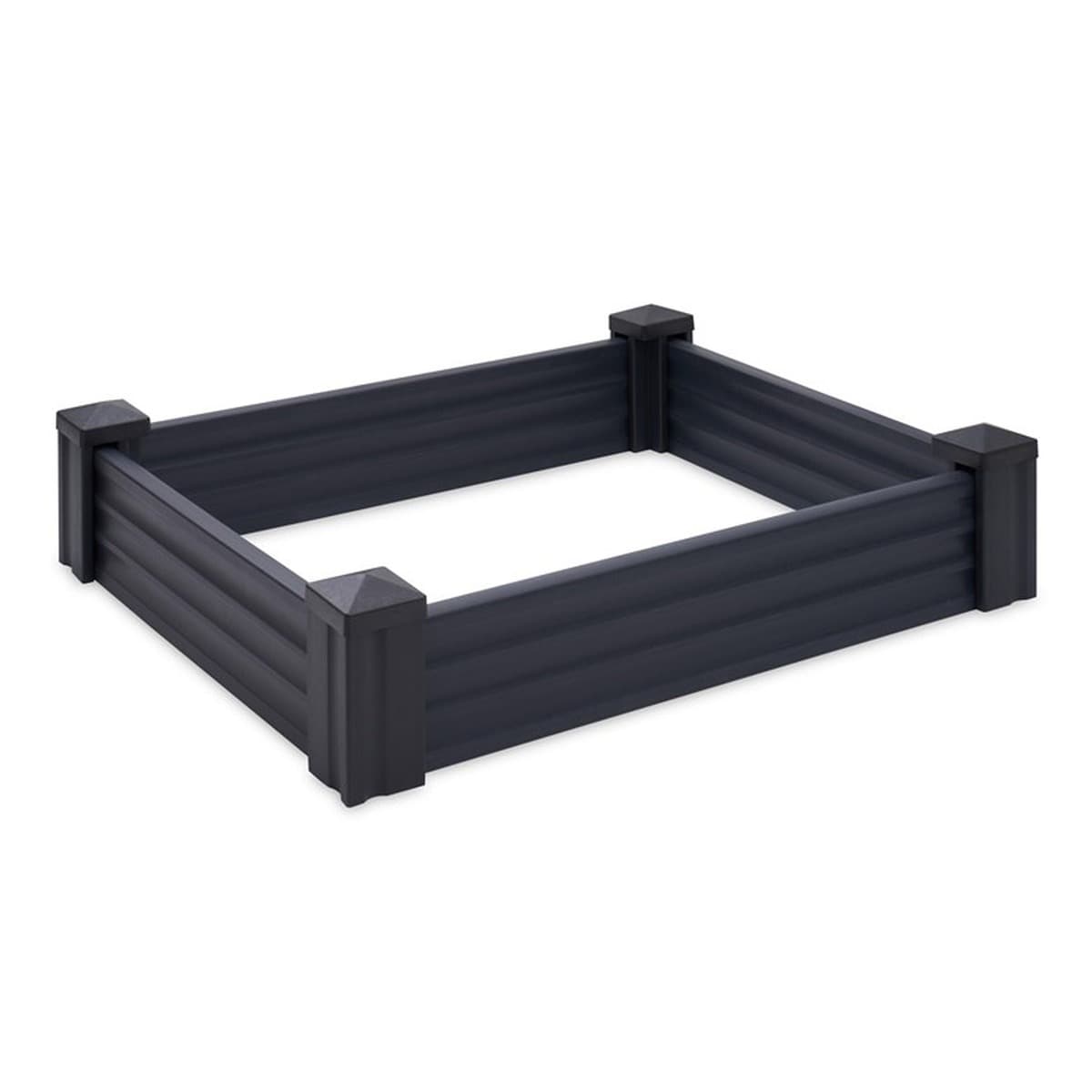 Podwyższona grządka ogrodowa plastikowa 80x120 cm ciemnoszara