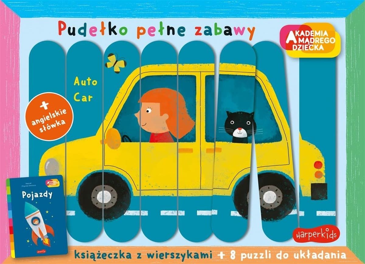 Pojazdy Akademia mądrego dziecka Pudełko pełne zabawy