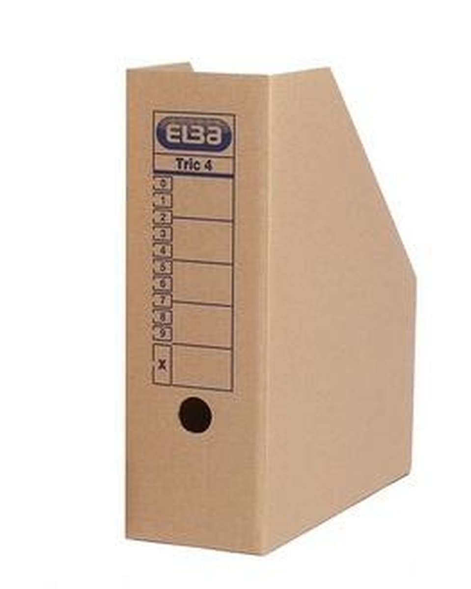 Pojemnik na czasopisma Elba Tric 4 brązowy 10 cm 20 sztuk