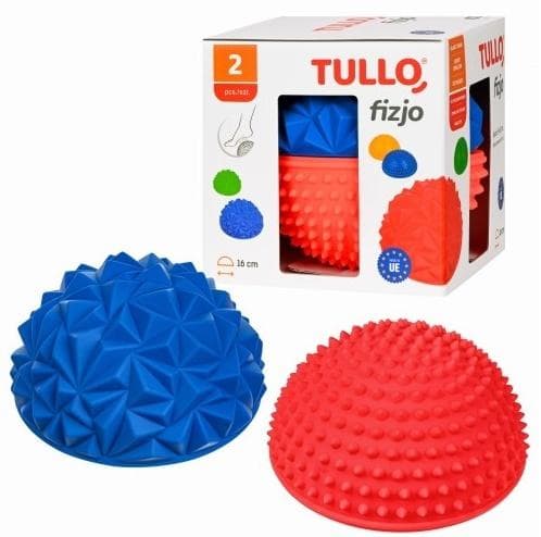Półkula sensoryczna z kolcami TULLO Fizjo 2 szt. do ćwiczeń równowagi