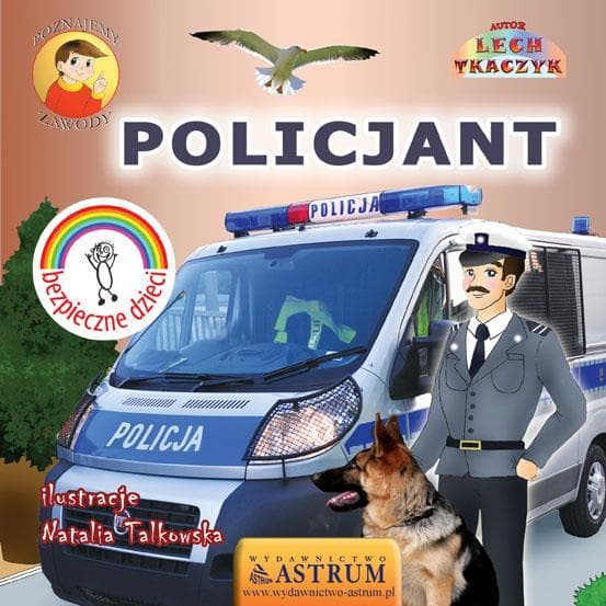 Policjant - poznajemy zawód książka dla dzieci z CD Lech Tkaczyk