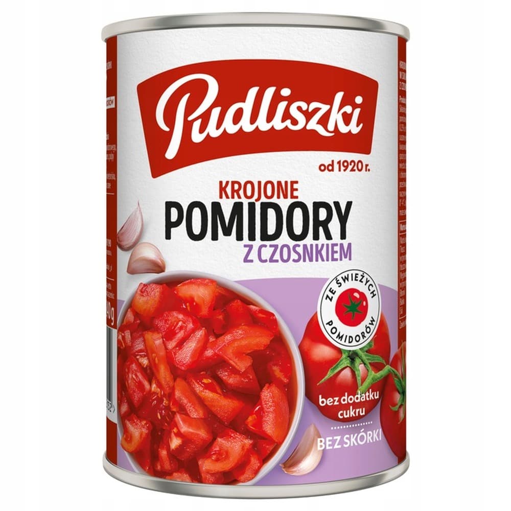 Pomidory krojone z czosnkiem Pudliszki 400g