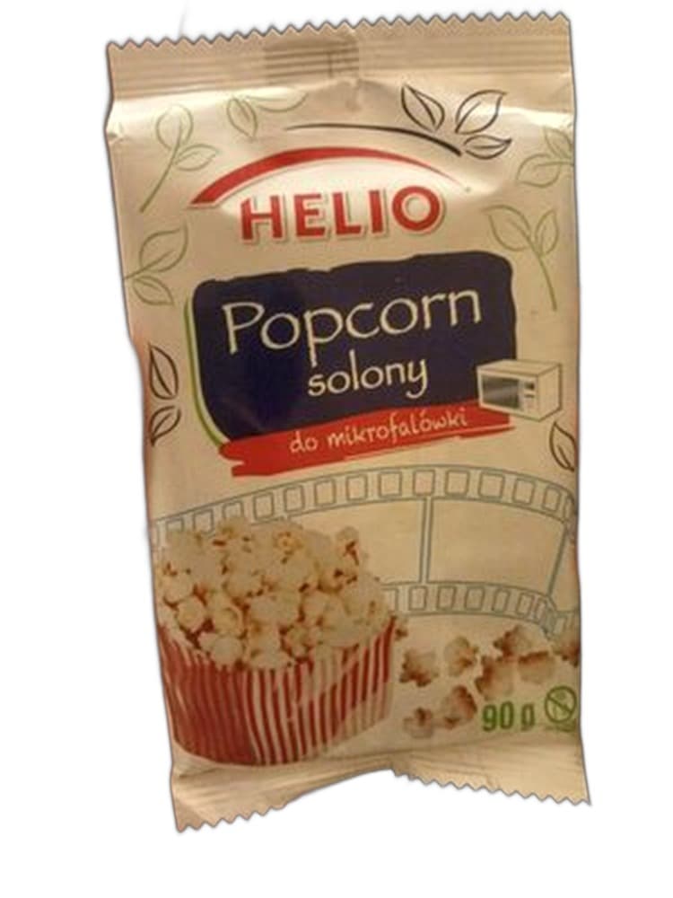 Popcorn do mikrofalówki solony 90 g HELIO