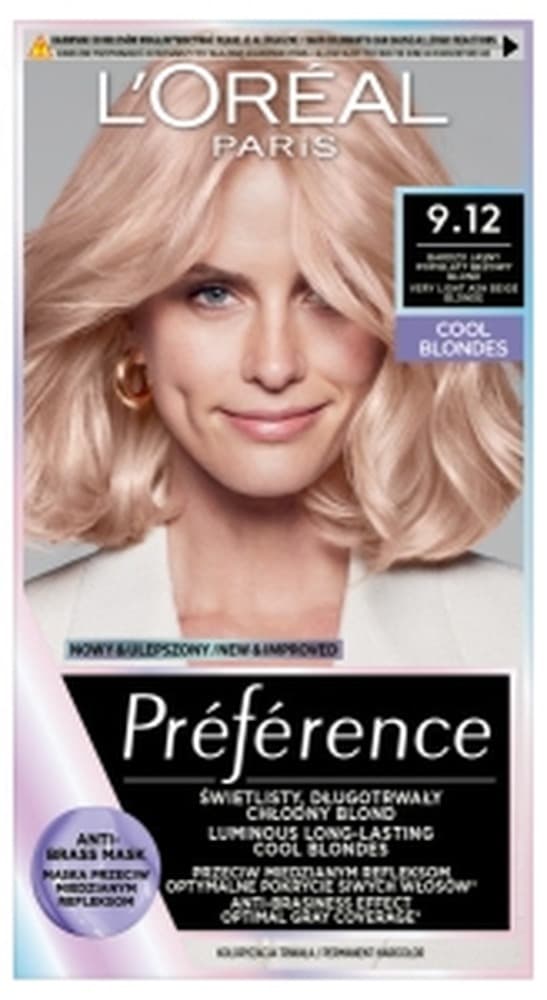 L'Oreal Preference Farba do Włosów 9.12 B.J. POP