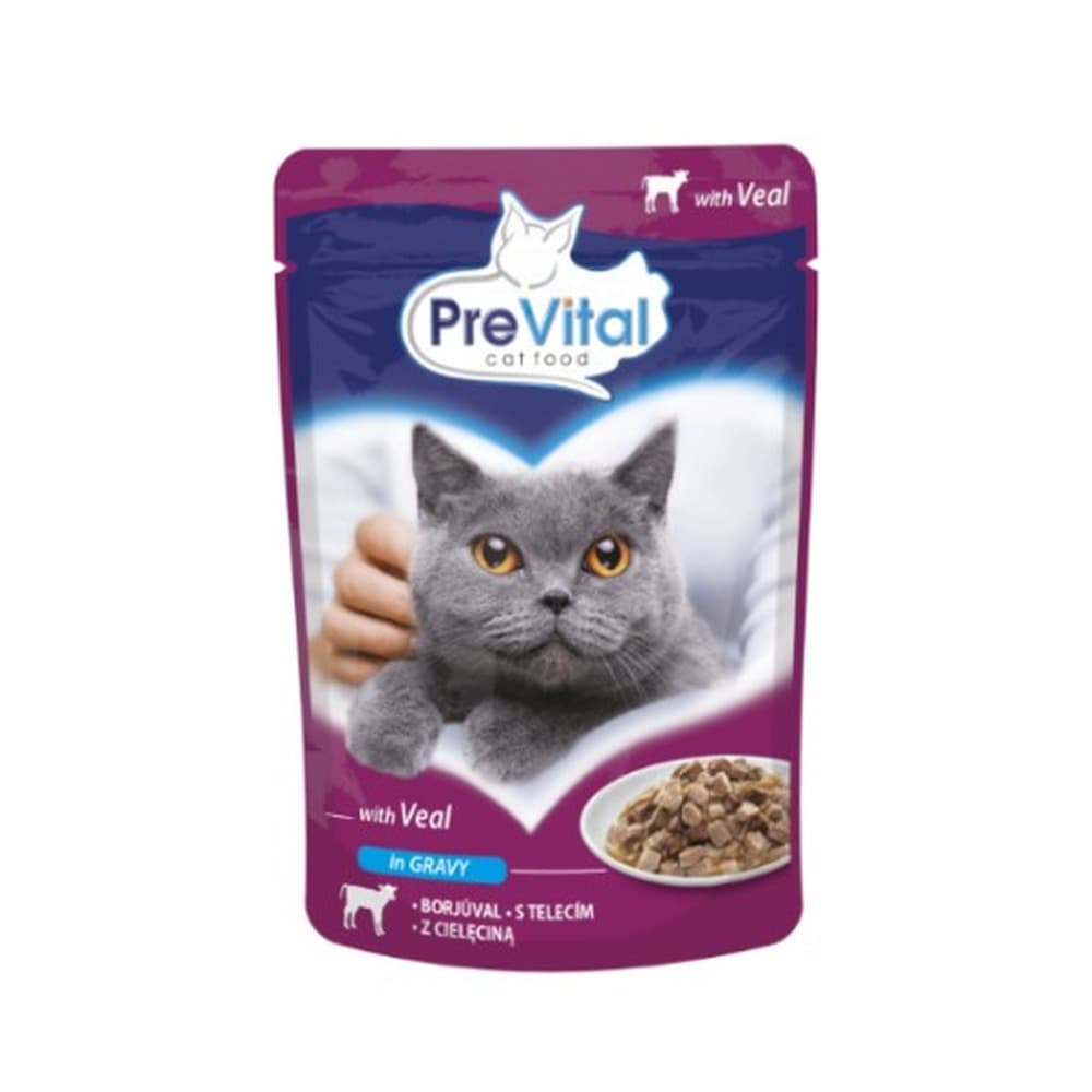 PreVital cielęcina w sosie dla kotów 100 g