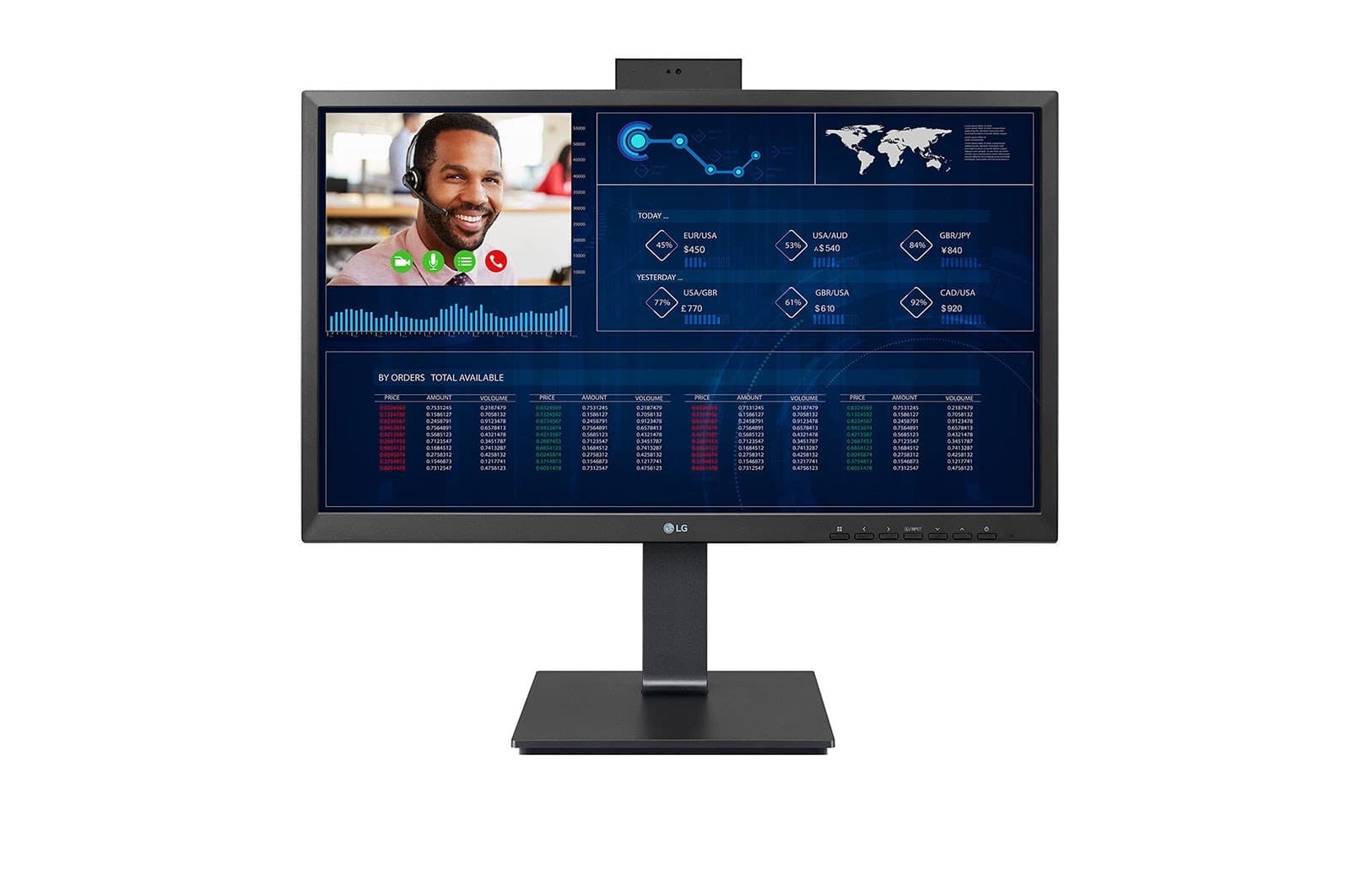 LG 24CQ651I-6P All-in-One Thin Client 24 cale Intel Celeron J4105 4 GB RAM 16 GB HDD Full HD