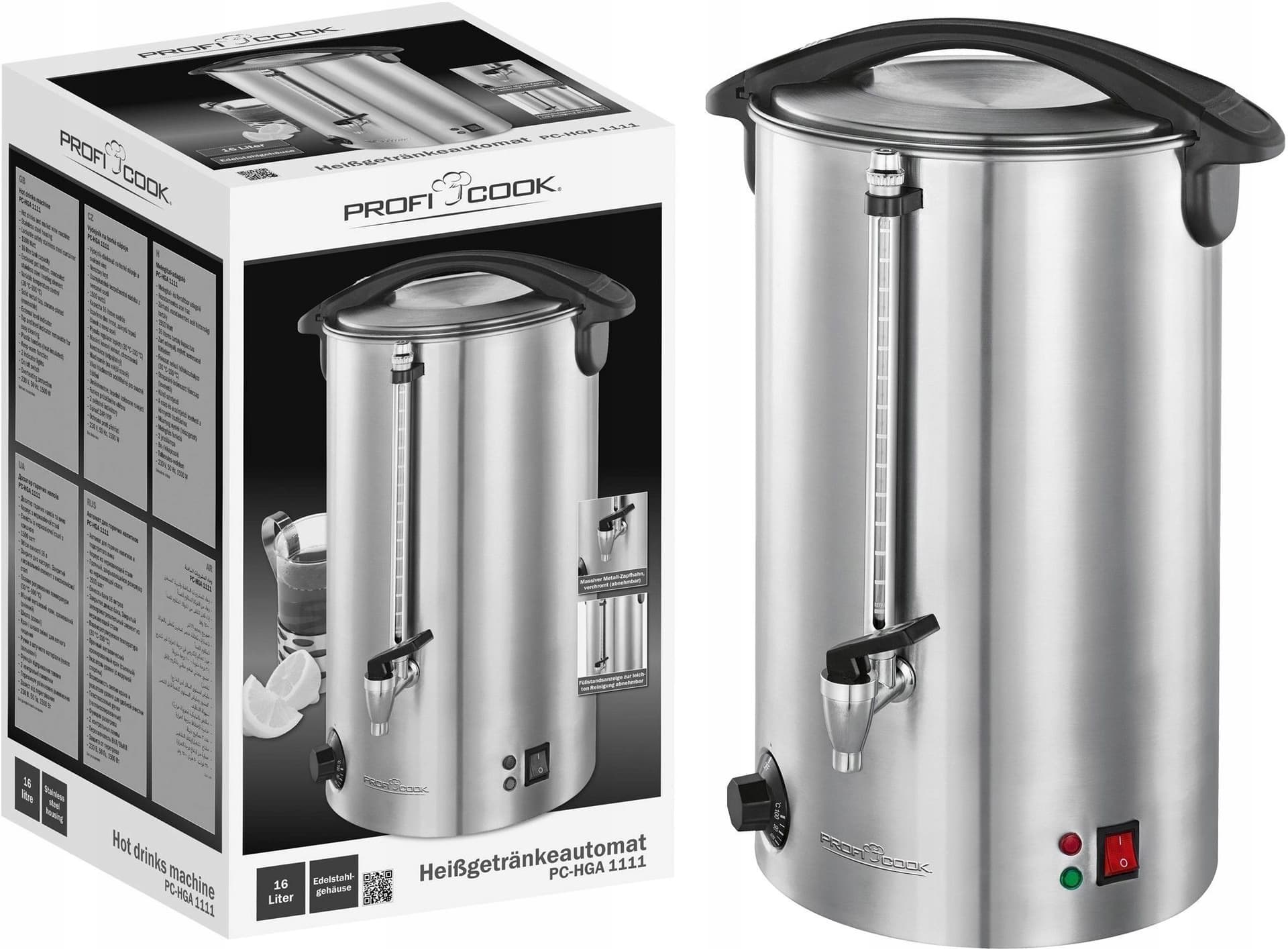 ProfiCook PC-HGA 1111 Podgrzewacz do napojów 16 l 1500 W