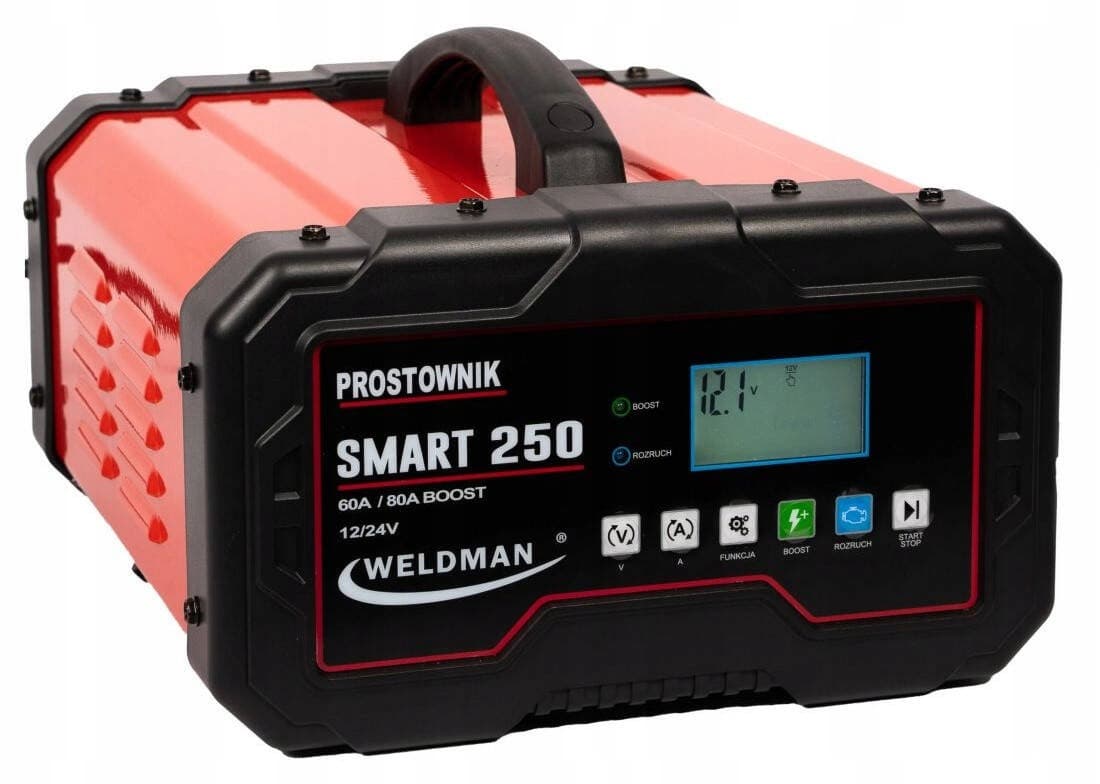 Prostownik inwertorowy Weldman Smart 250 12V/24V z rozruchem
