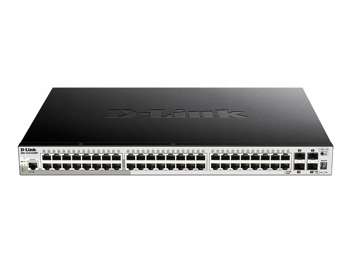 D-Link Przełącznik sieciowy 52-portowy Gigabit Ethernet z 10G SFP+