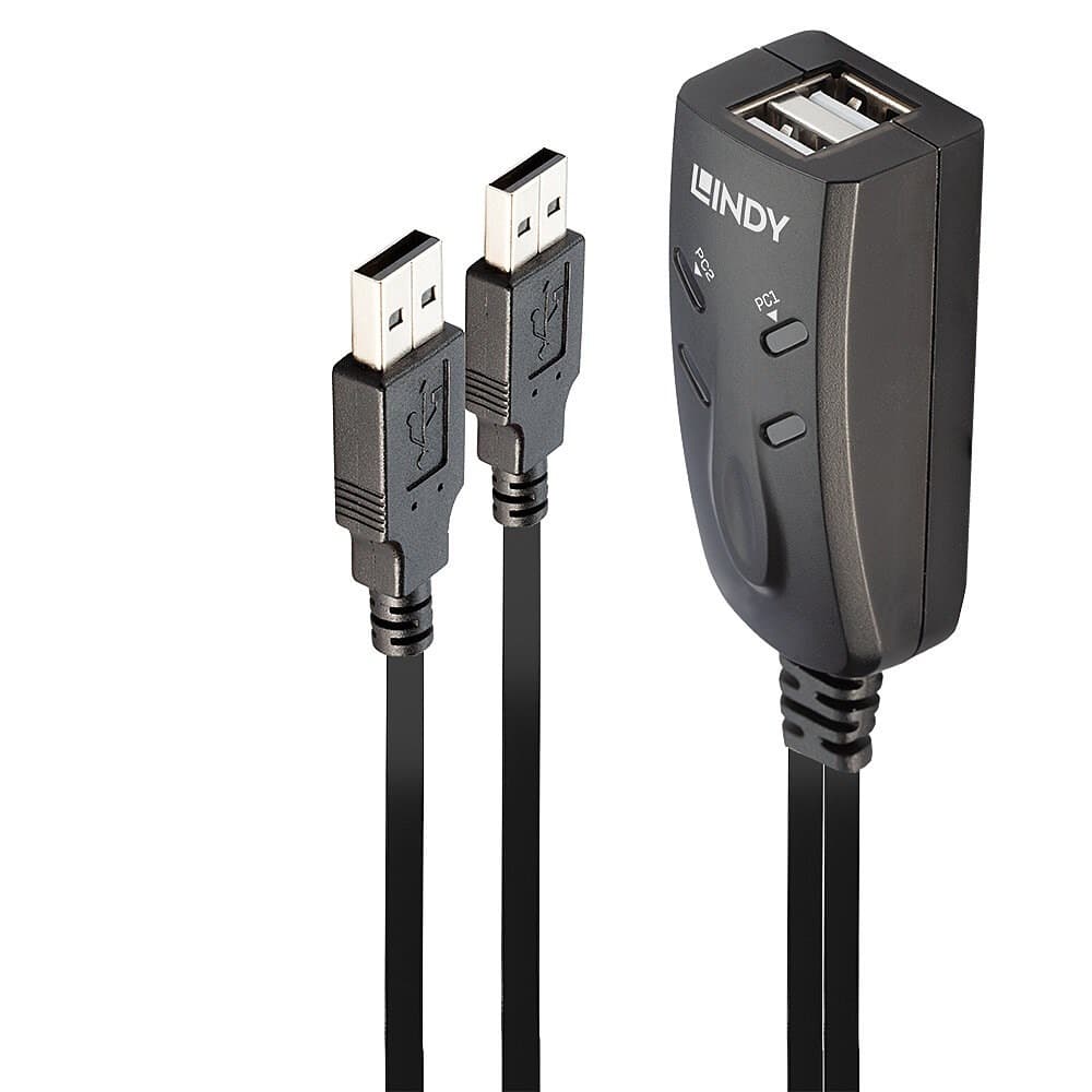 Lindy Przełącznik KVM USB 2-portowy