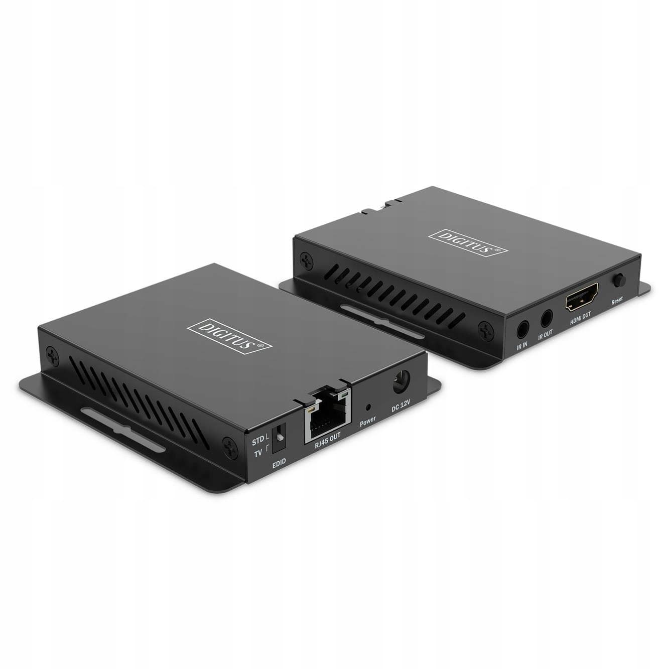 Przedłużacz HDMI 4K120Hz 40m po skrętce HDCP 2.3 IR EDID (zestaw)