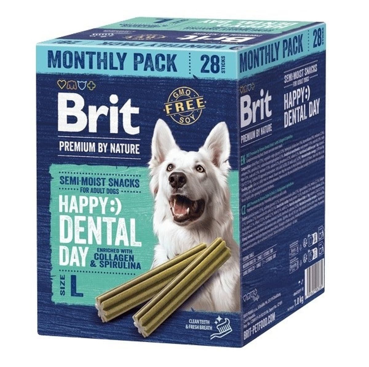Przekąski półwilgotne dla psów Brit Premium Denstal Snack L 28 sztuk