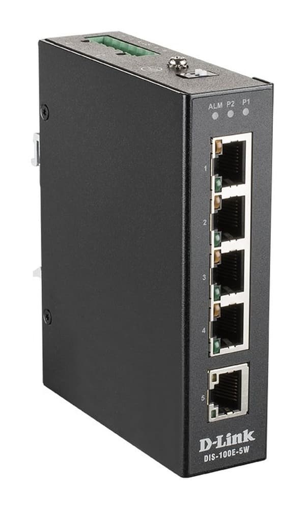 Przemysłowy przełącznik sieciowy DLINK DIS-100E-5W, 5-portowy, Fast Ethernet, L2, niezarządzany