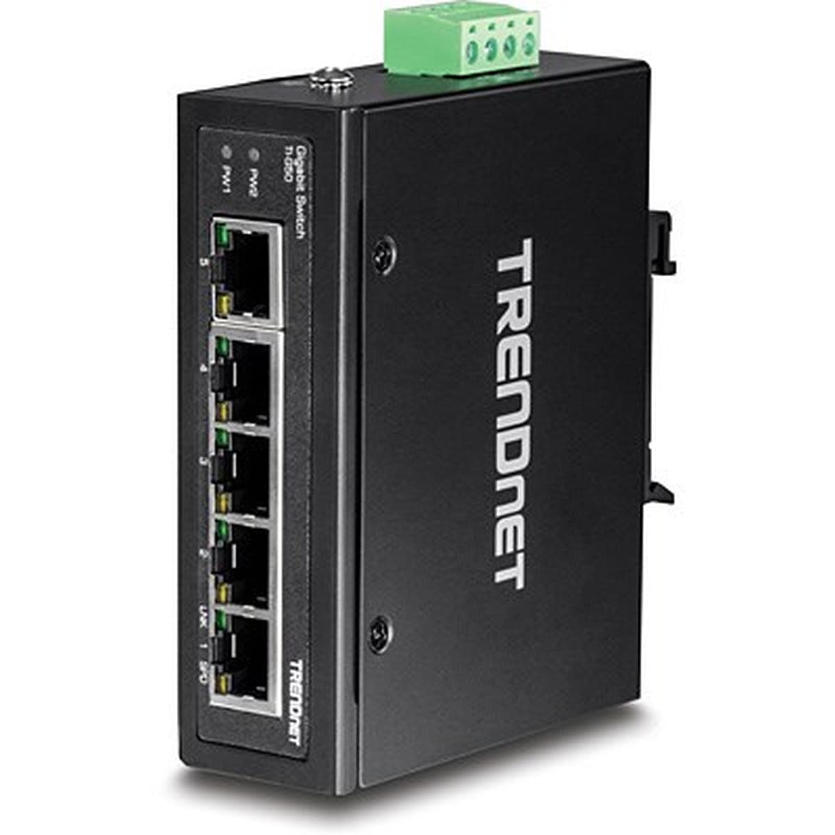 Przemysłowy przełącznik sieciowy TRENDnet 5-portowy Gigabit DIN-Rail