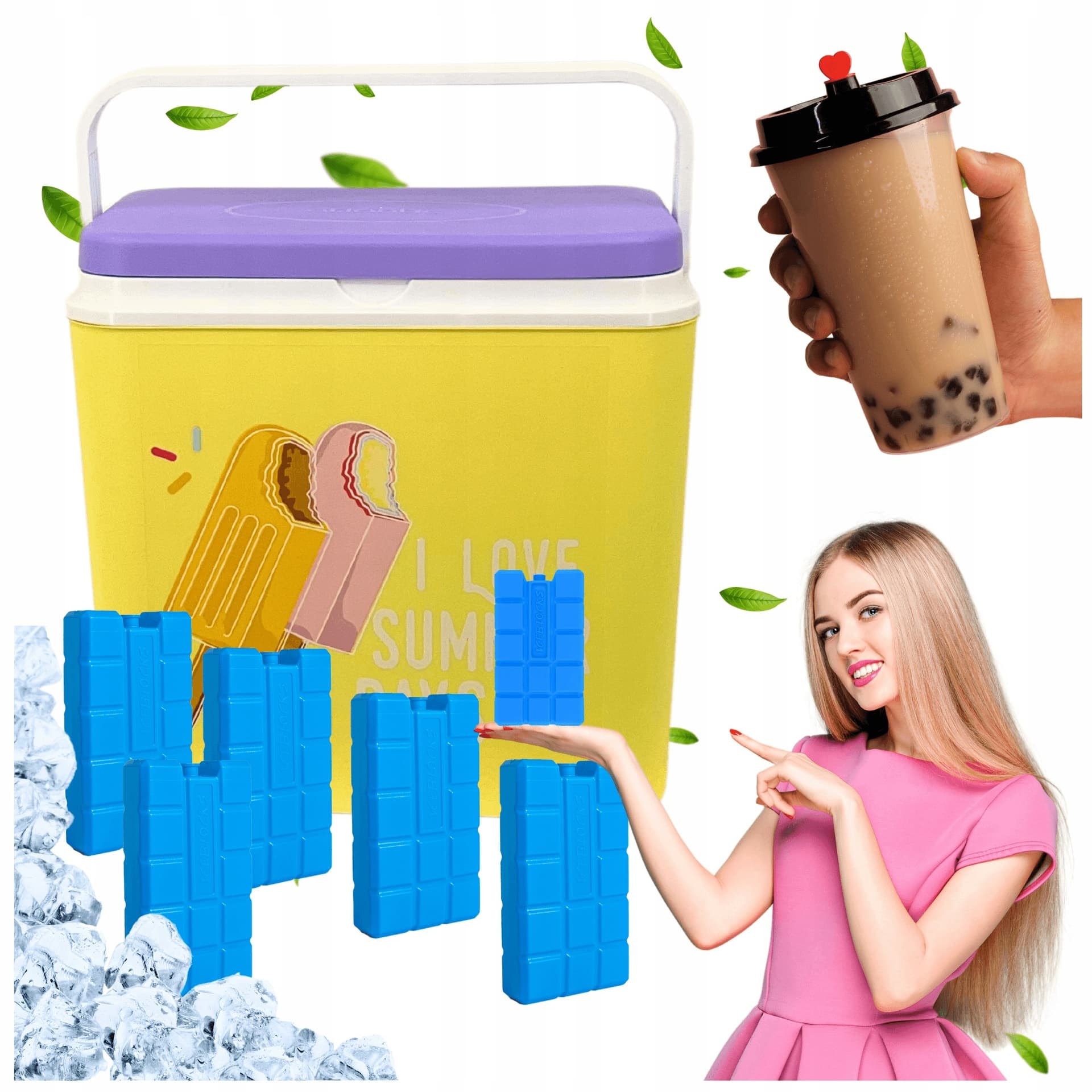 Lodówka turystyczna pasywna na wkłady KAMAI 24L Ice Cream