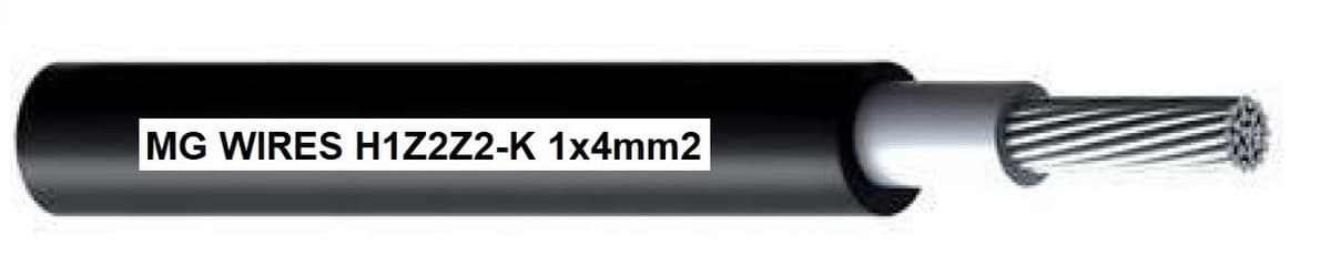 Przewód fotowoltaiczny H1Z2Z2-K 1x4mm2 0,6/1kV czarny 100m