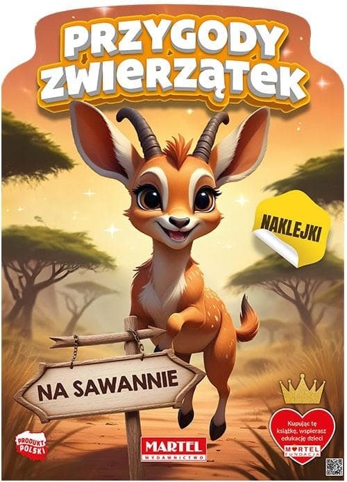 Kolorowanka z naklejkami Przygody zwierzątek w dżungli
