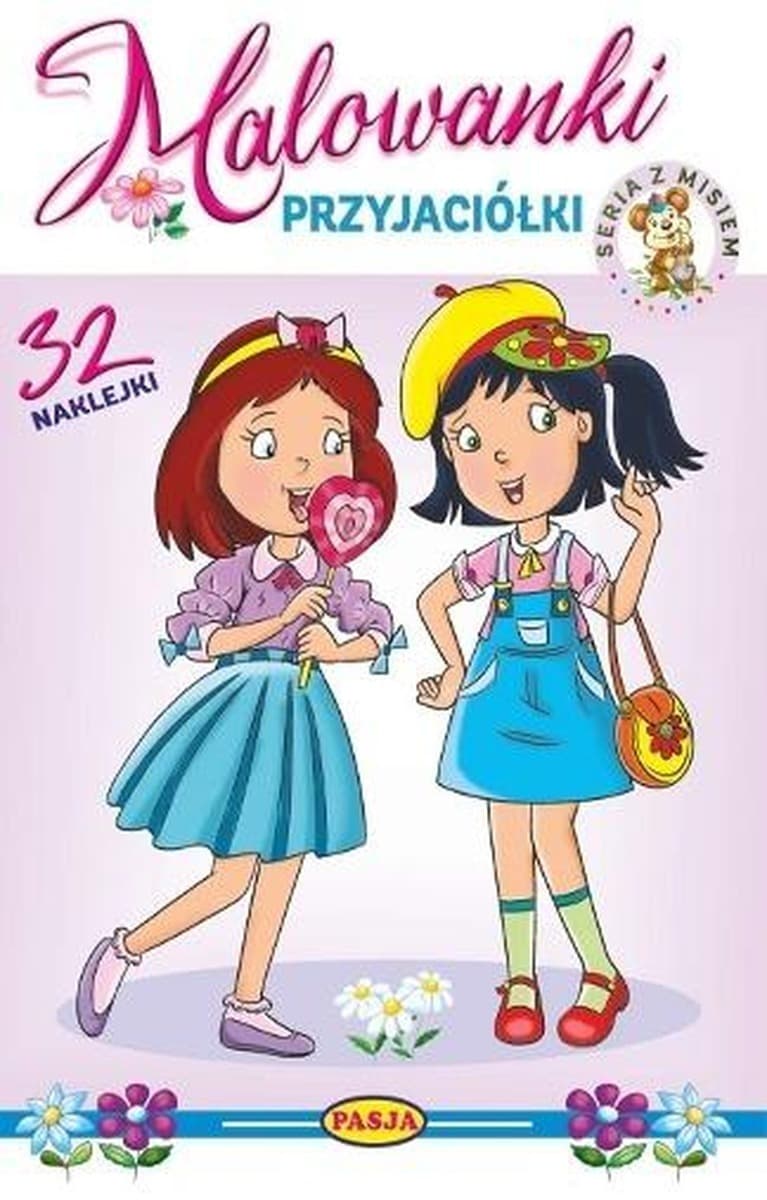 Przyjaciółki. Malowanka edukacyjna z naklejkami