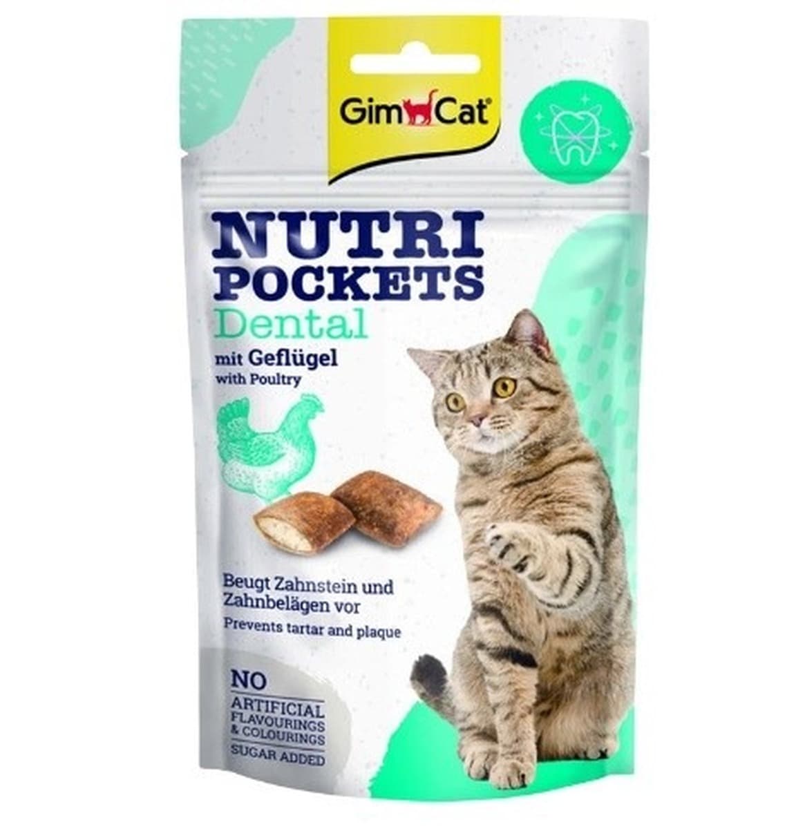 Przysmaki dentystyczne GimCat Nutri Pockets z drobiem 60 g