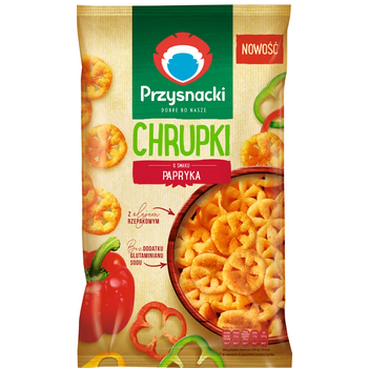 Przysnacki Chrupki o smaku papryki 120 g