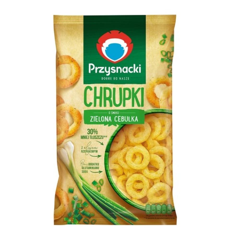 Przysnacki chrupki o smaku zielonej cebulki 140 g