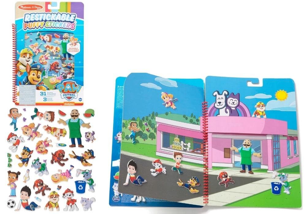 Historie z Naklejkami Wypukłymi Psi Patrol Melissa & Doug