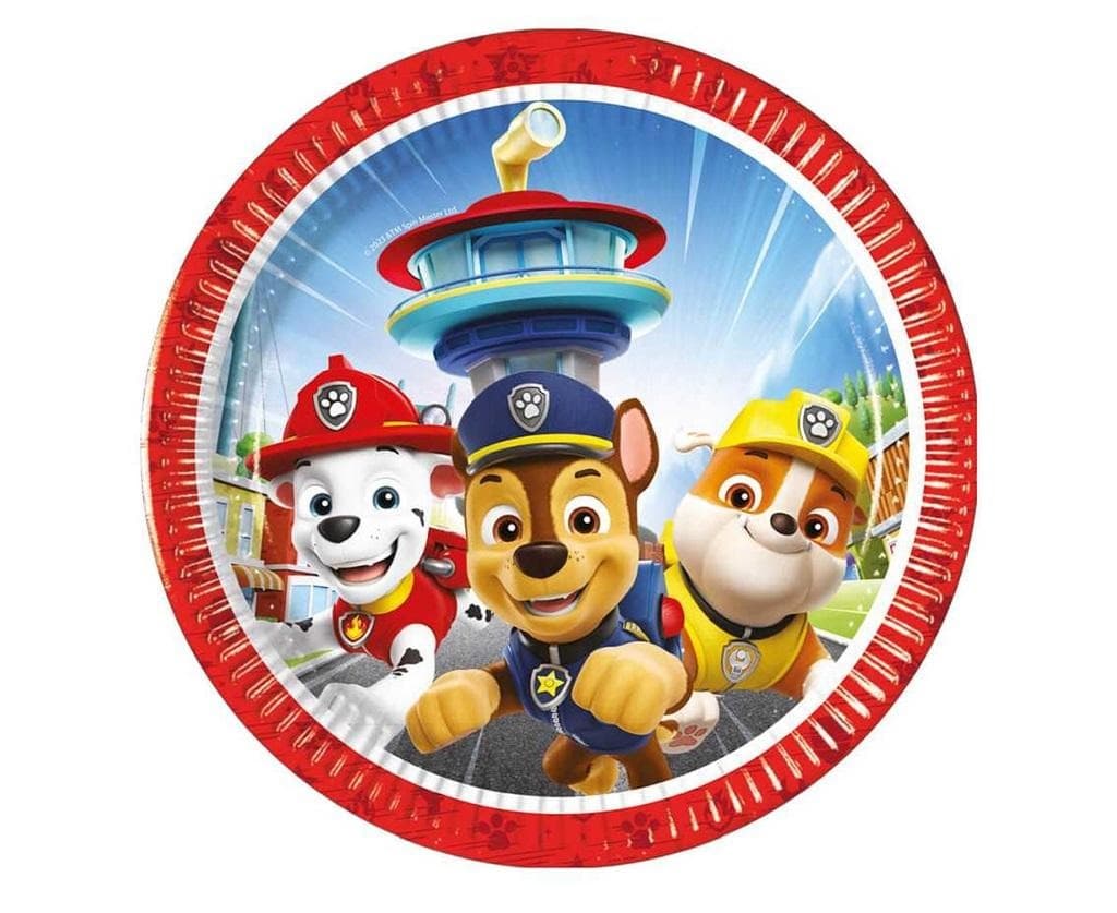 Psi Patrol Rescue Heroes Talerzyki papierowe 20 cm 8 sztuk