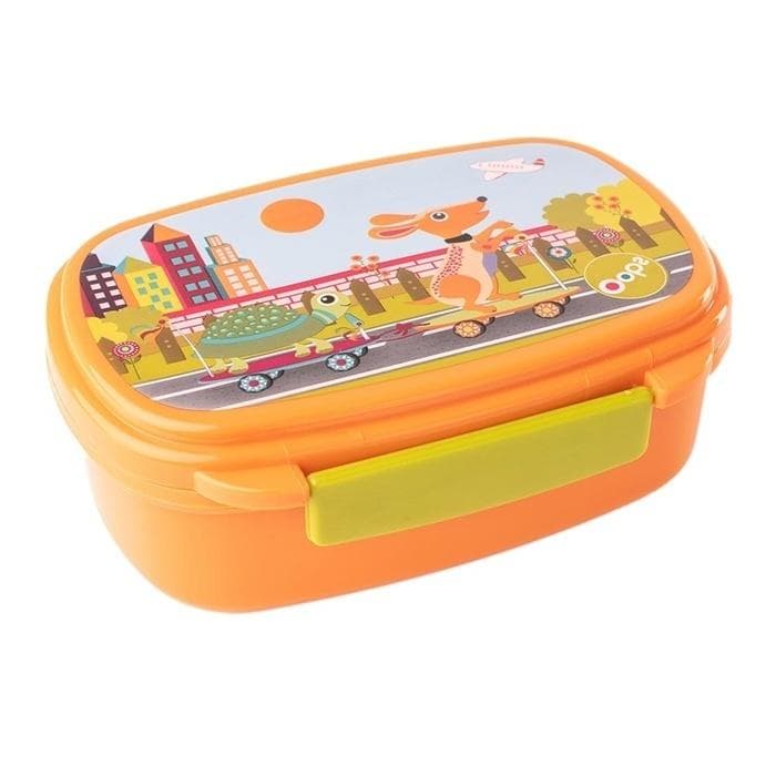 Pudełko śniadaniowe dla dzieci City 370 ml ze sztućcami