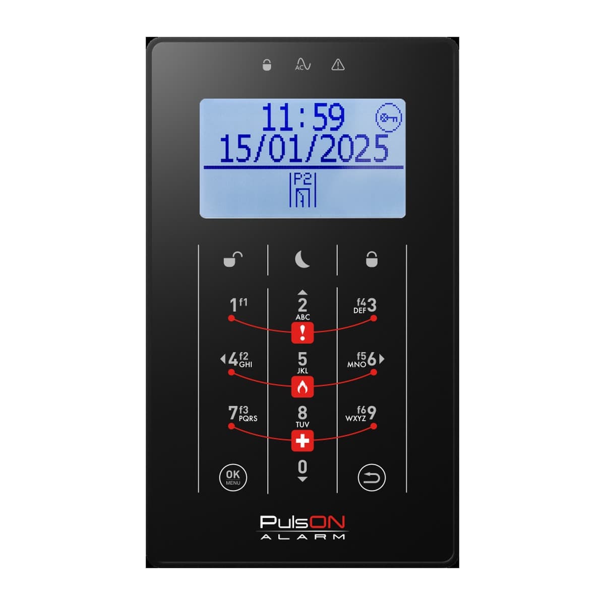 Pulson LCD/S BL - wyświetlacz LCD z podświetleniem niebieskim