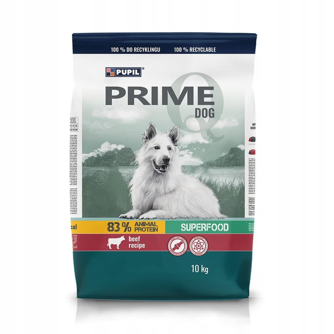 Karma dla psa PUPIL Premium wołowina z warzywami 10 kg