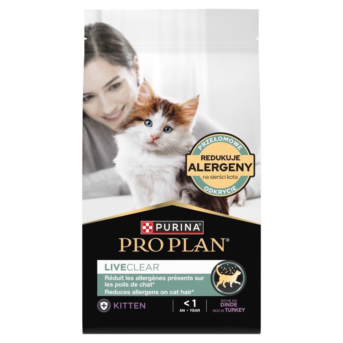Purina Pro Plan LiveClear Kitten bogata w indyka 1,4 kg