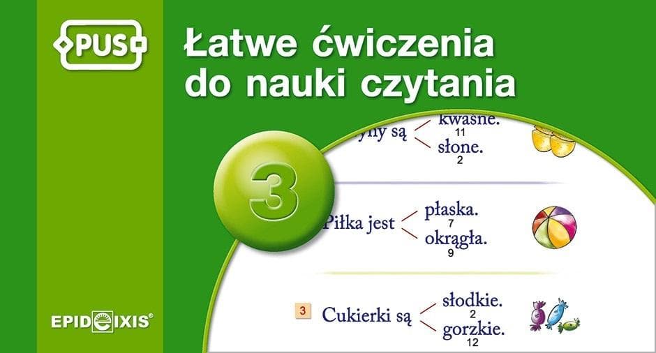 PUS Łatwe Ćwiczenia do nauki czytania część 3