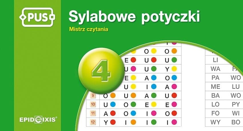 Zeszyt ćwiczeń PUS - Sylabowe potyczki 4 Mistrz czytania